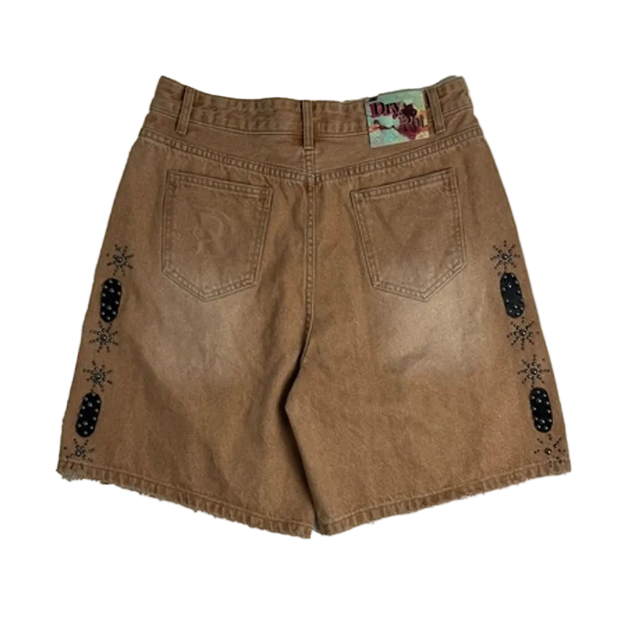 Dry Rot Brown Cowboy Jewelz Shorts