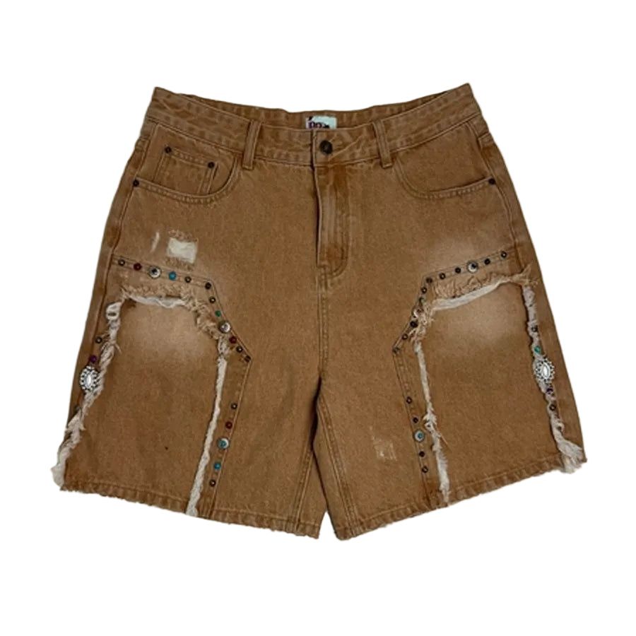 Dry Rot Brown Cowboy Jewelz Shorts