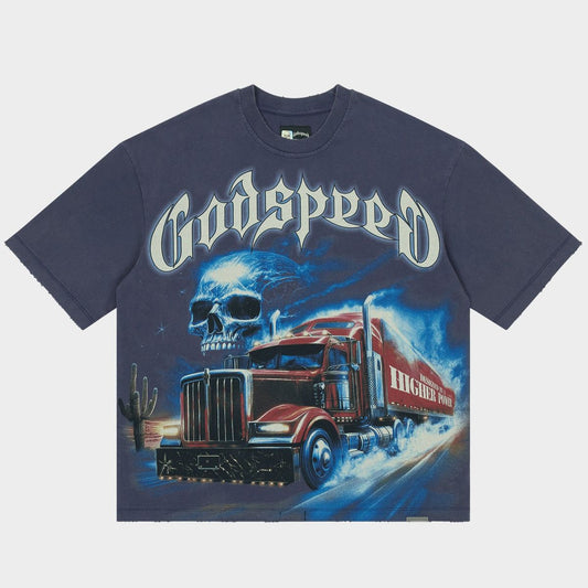 Godspeed Interstate Fate T-Shirt Navy