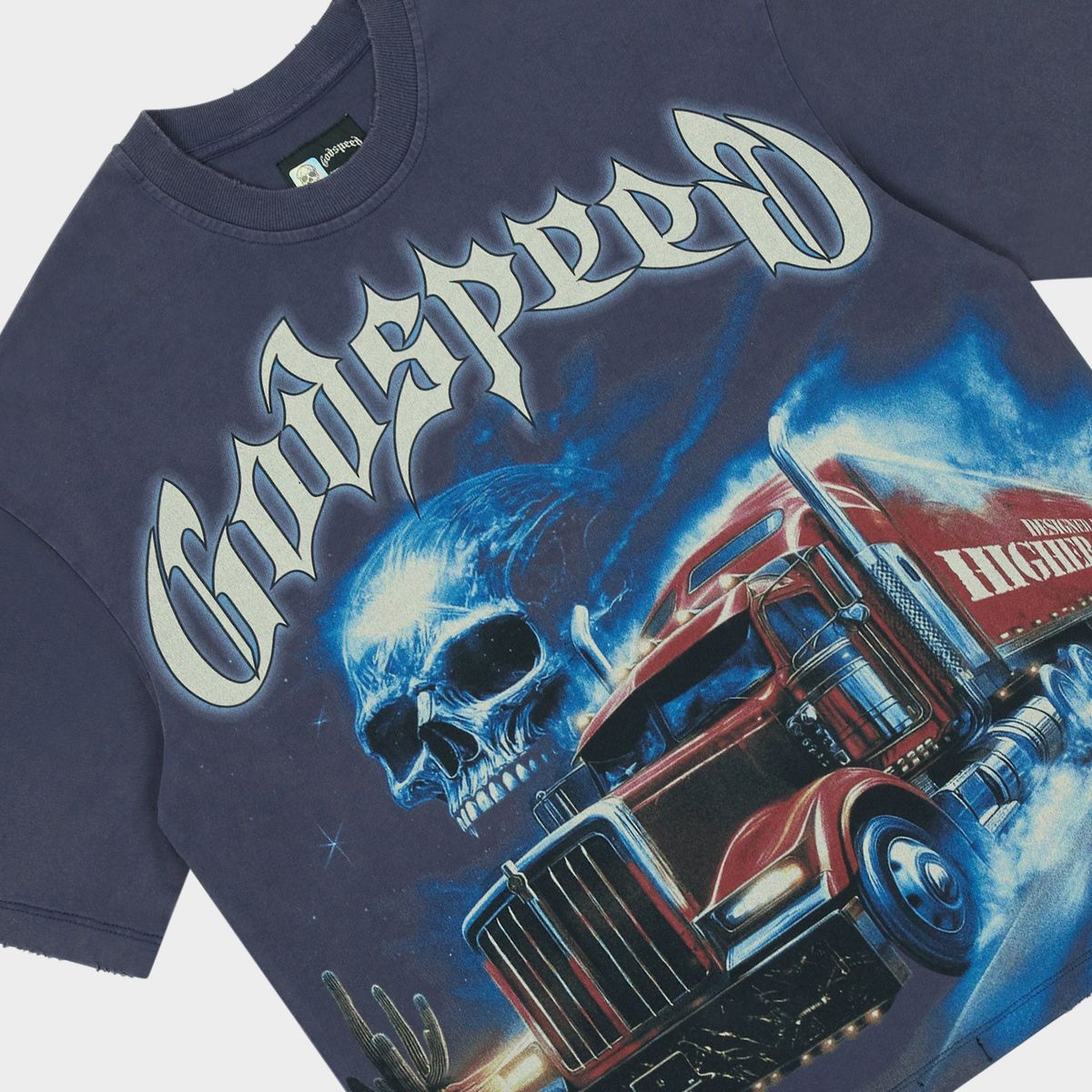 Godspeed Interstate Fate T-Shirt Navy