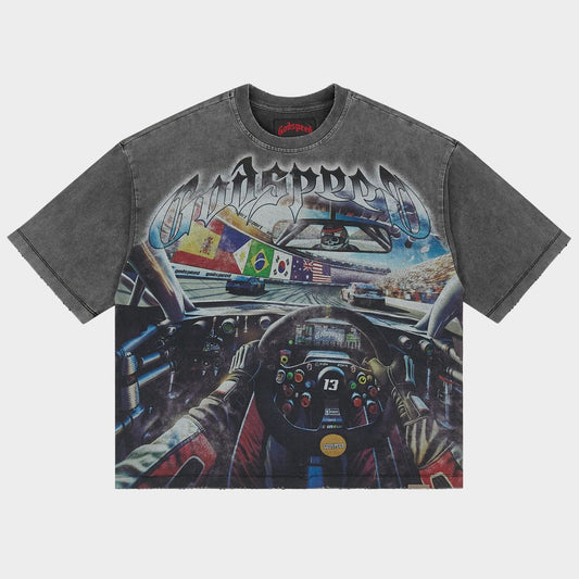 Godspeed Drivers Seat T-shirt Grey Wash