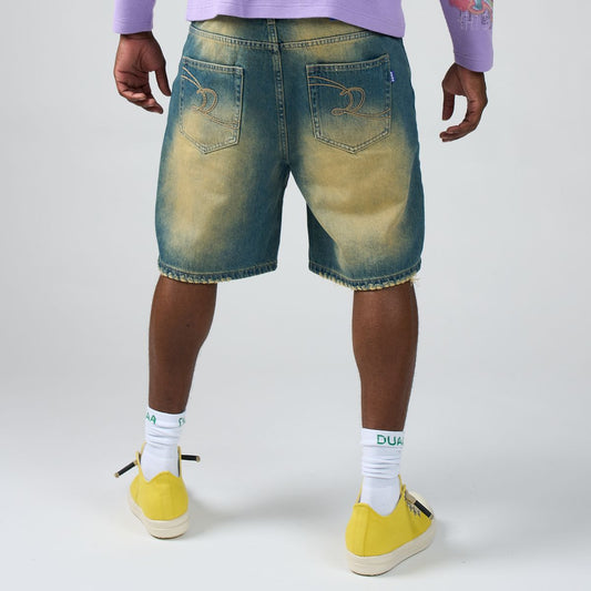 DUAA Graffiti Wall Blue Jorts