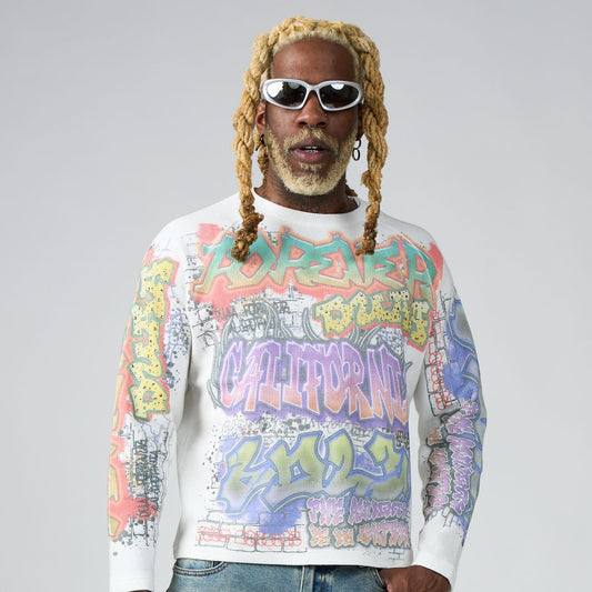DUAA White Street Art Long Sleeve