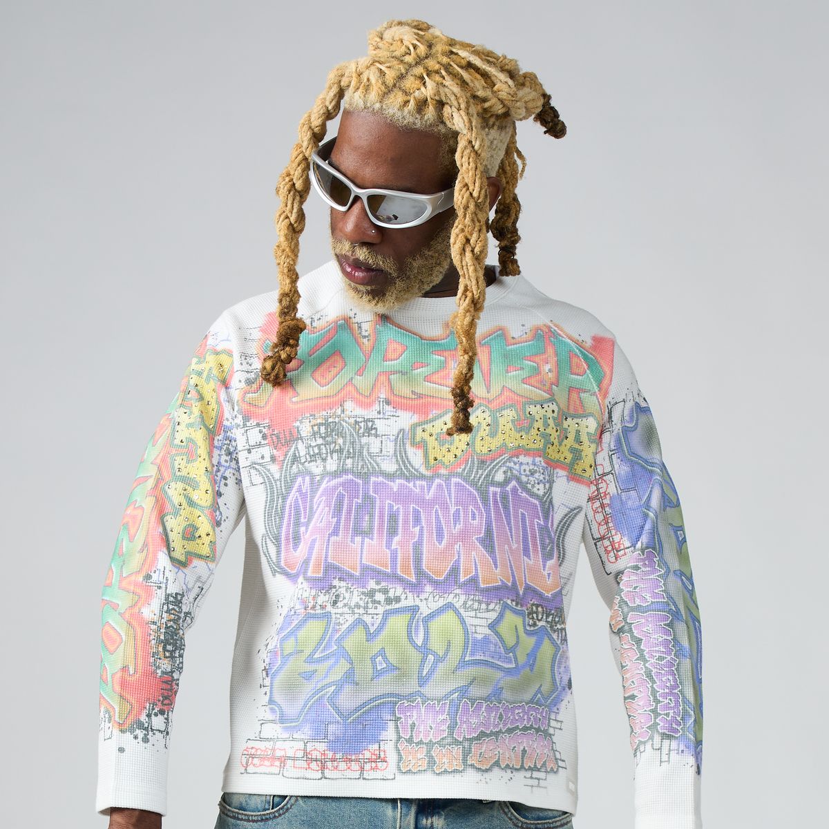 DUAA White Street Art Long Sleeve