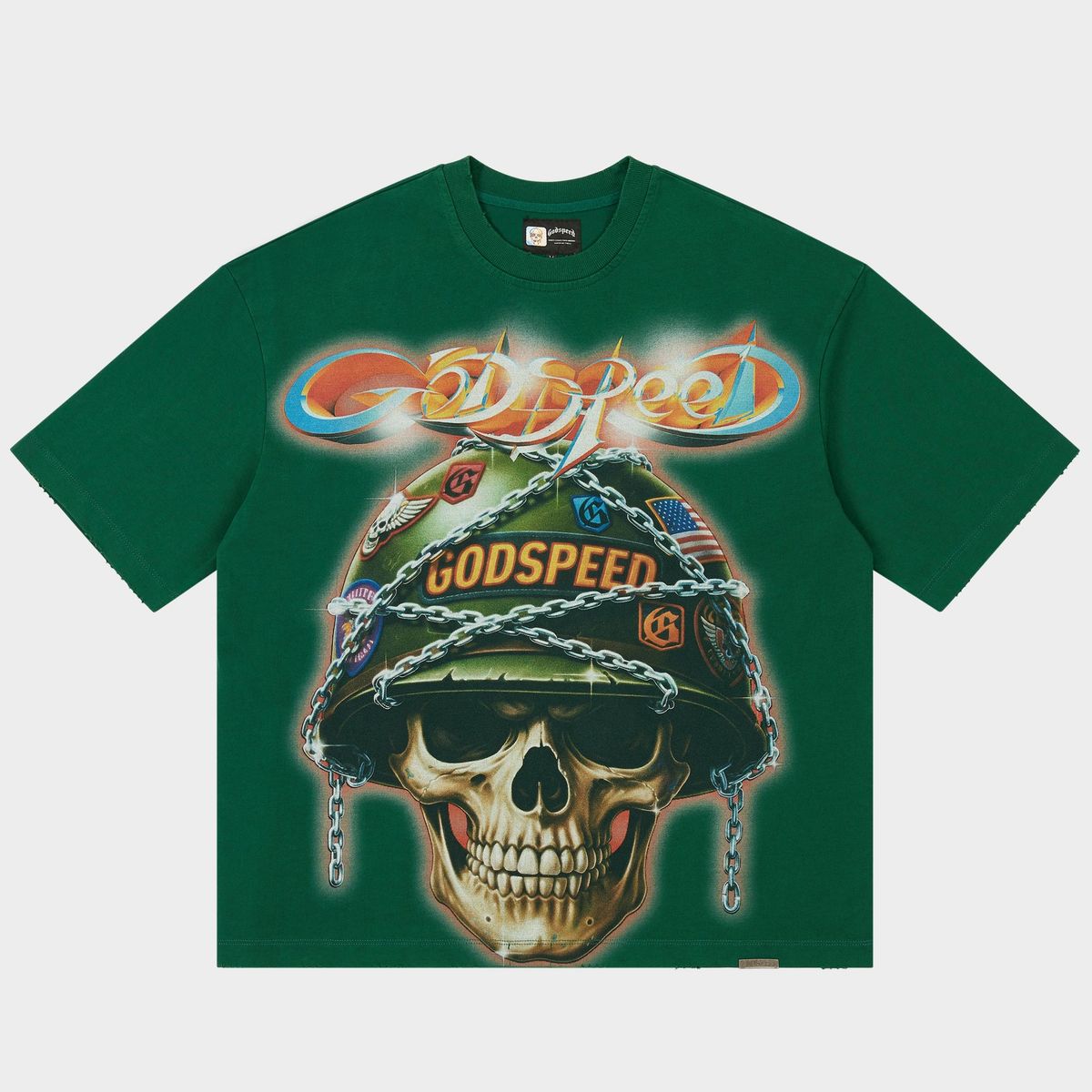 Godspeed Green Badges of Honor Tee