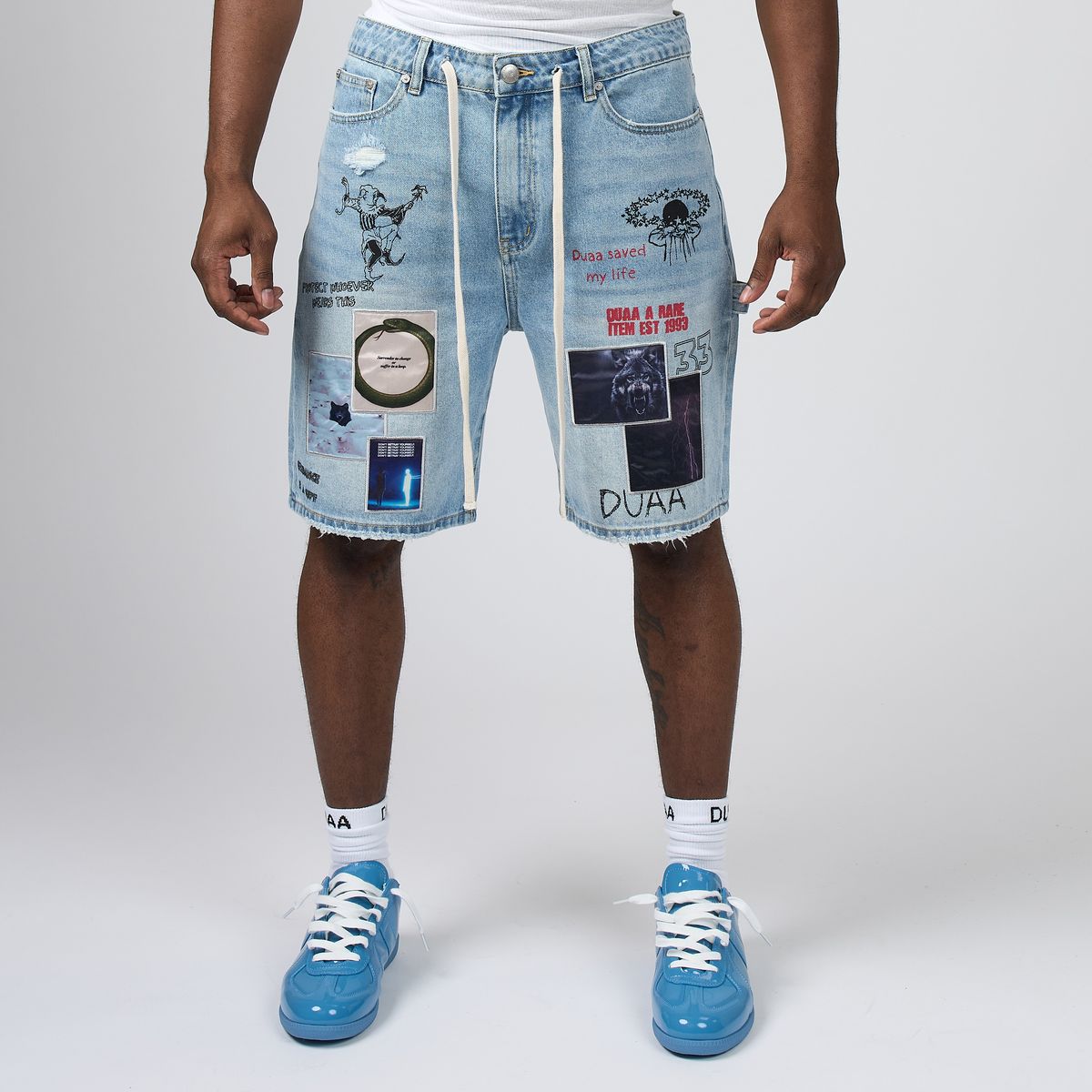 DUAA Teleport Blue Jorts