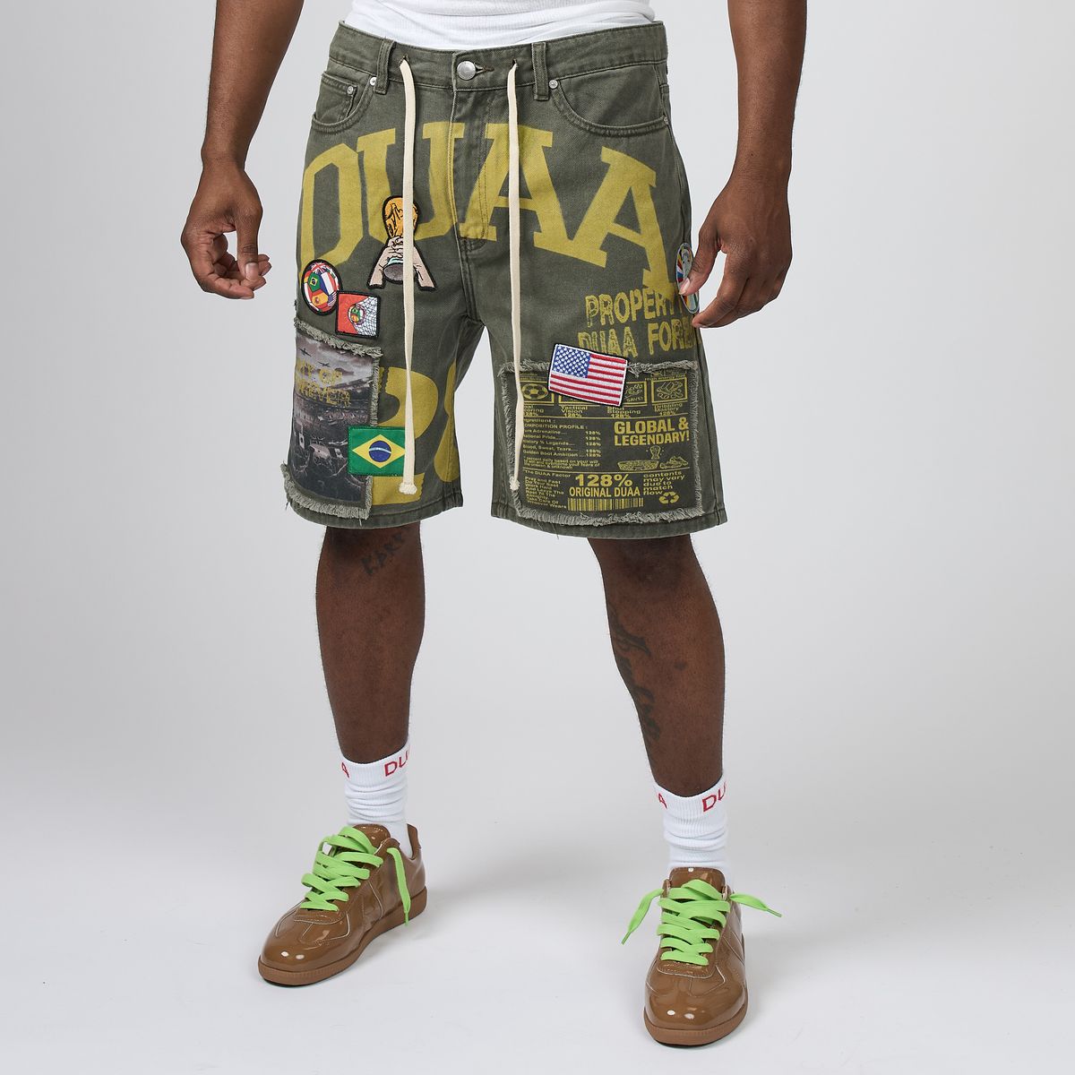 DUAA World Cup Multi Patch Jorts