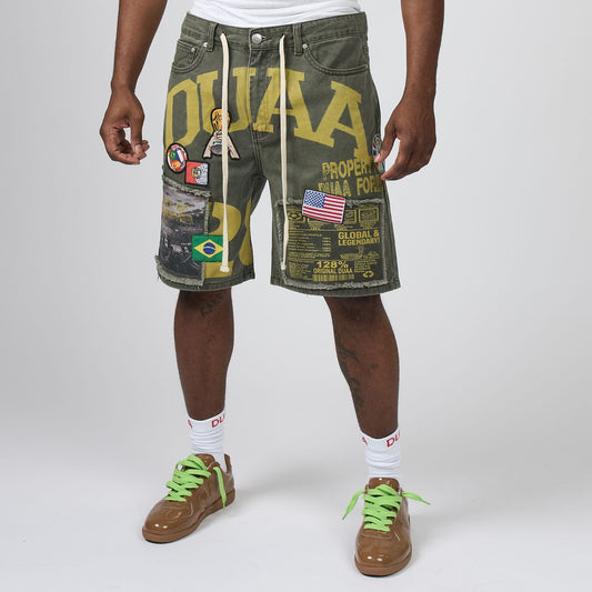 DUAA World Cup Multi Patch Jorts