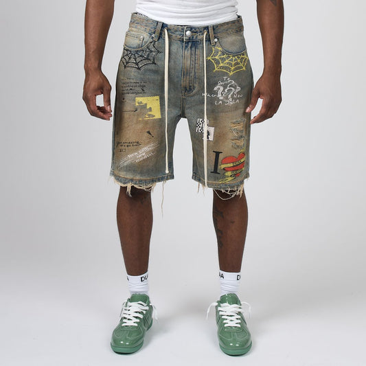 DUAA Sunset Blue Jorts