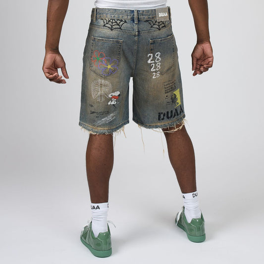 DUAA Sunset Blue Jorts