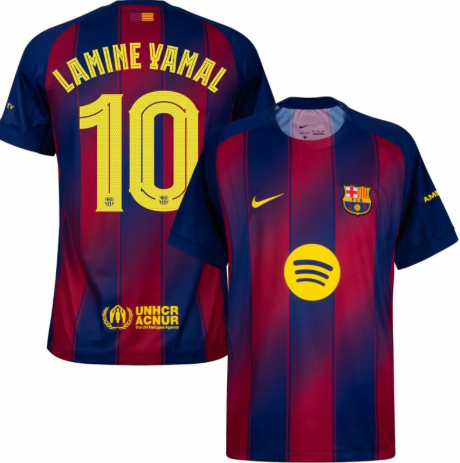 Barcelona 2025/26 Lamine Yamal Home Jersey