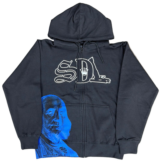 Skys Da Limit Black/Blue Benjamin Zip Up