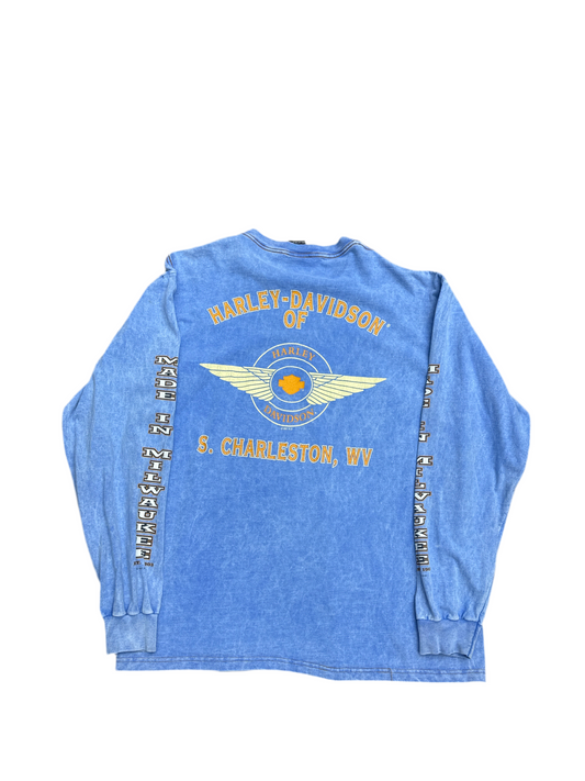 1990's Made In Milwaukee Harley Davidson Long Sleeve