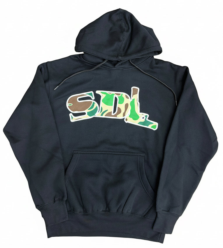 Skys Da Limit Green Camo Logo Hoodie