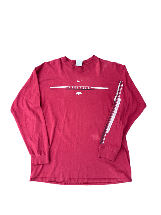 Arkansas Center Swoosh Long Sleeve