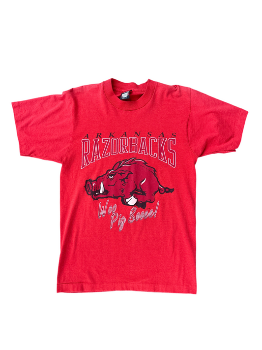 1990's Arkansas Razorbacks Woo Pig Sooee Tee