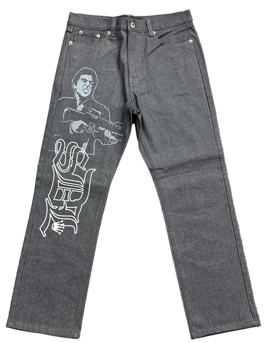 Skys Da Limit Slate Grey Scarface Jeans