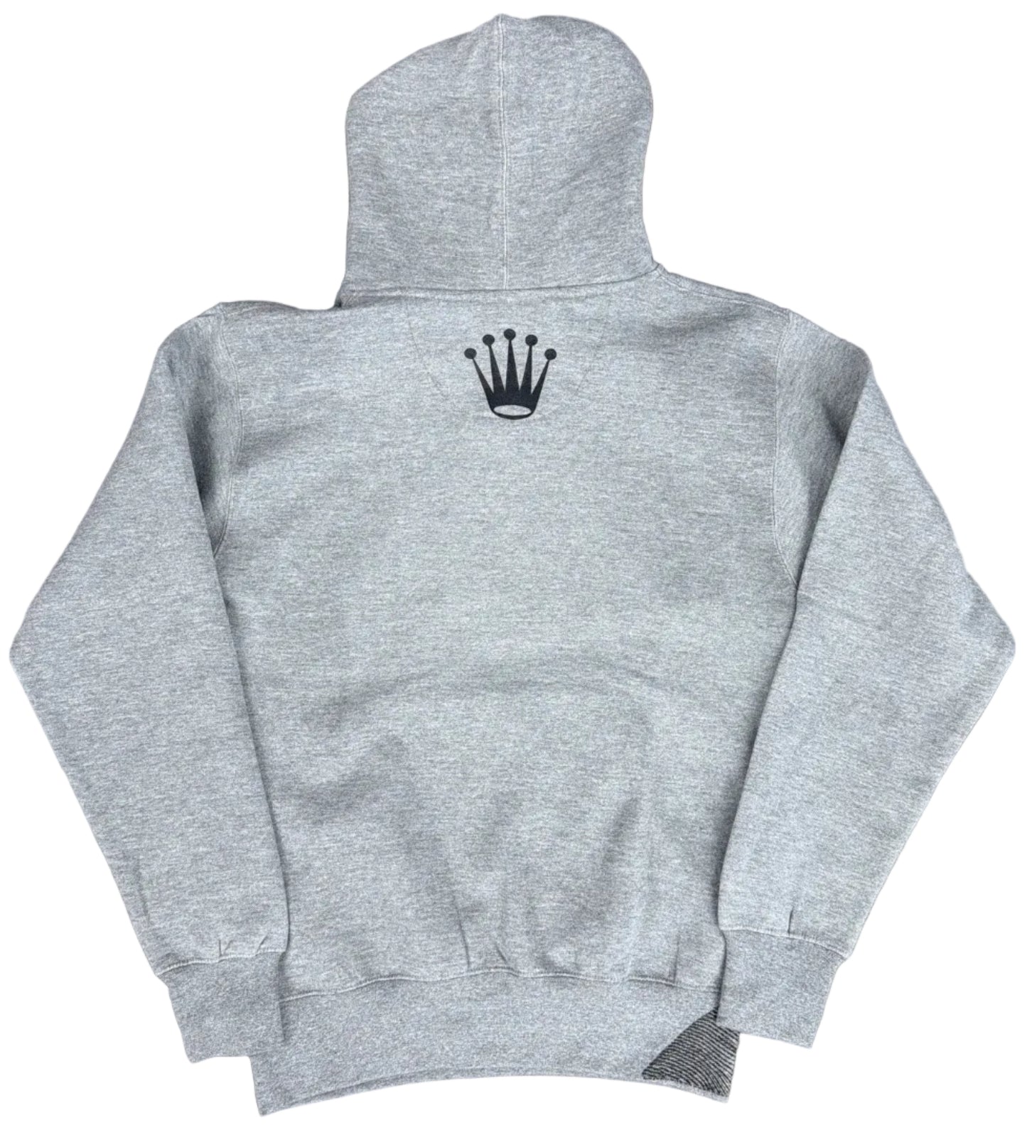 Skys Da Limit Grey/Black Rhinestone Crown Grey Hoodie