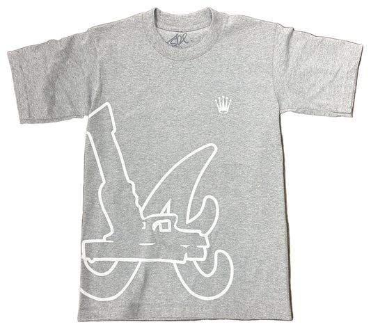 Skys Da Limit A's Glock Grey/White Tee