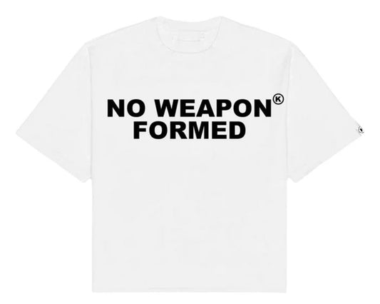 No Weapon Formed Oversized Tee White/Black