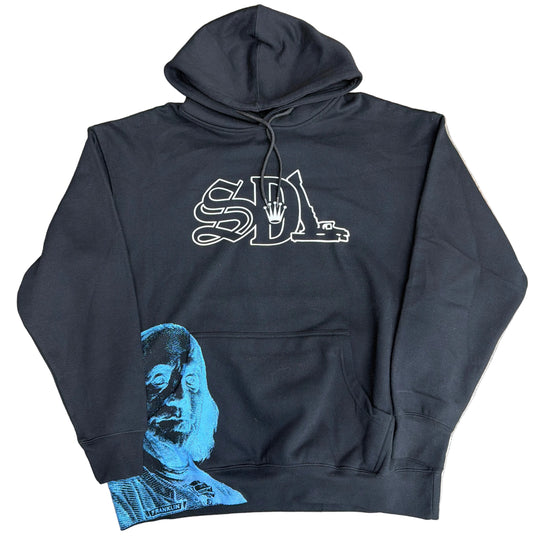 Skys Da Limit Black/Baby Blue Hoodie