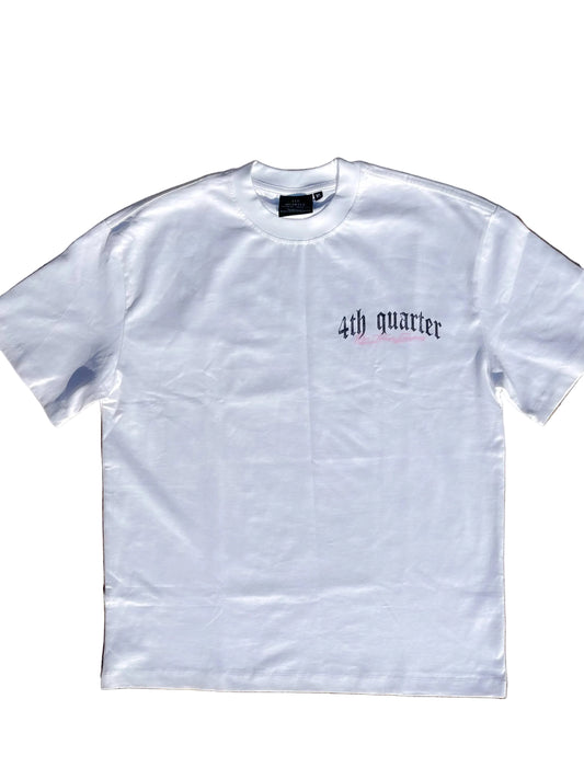 4th Quarter White Crest Tee