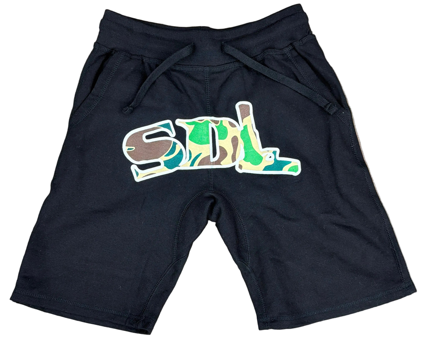 Skys Da Limit Green Camo Shorts