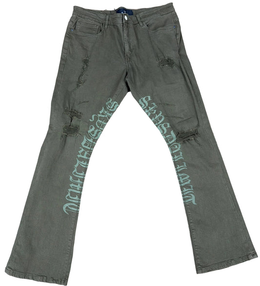 Skys Da Limit Green/Green Cargo Green Jeans