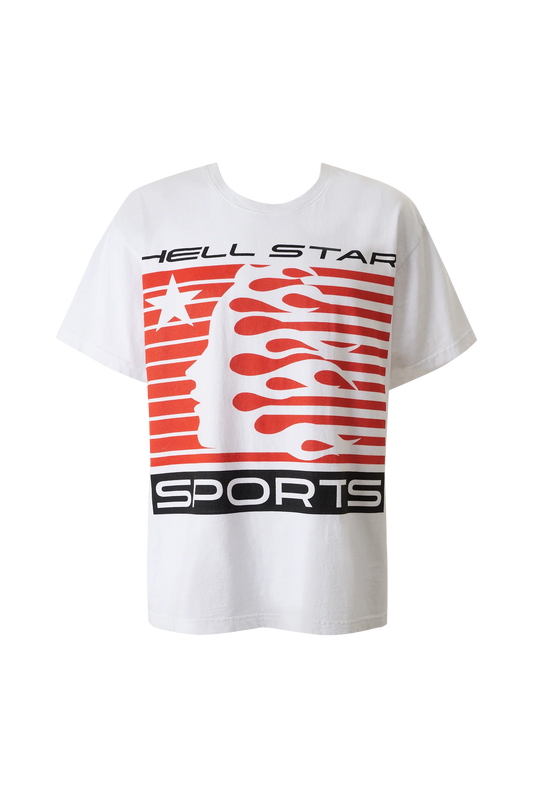 Hellstar Sports Flame Tribal Motion White T-Shirt