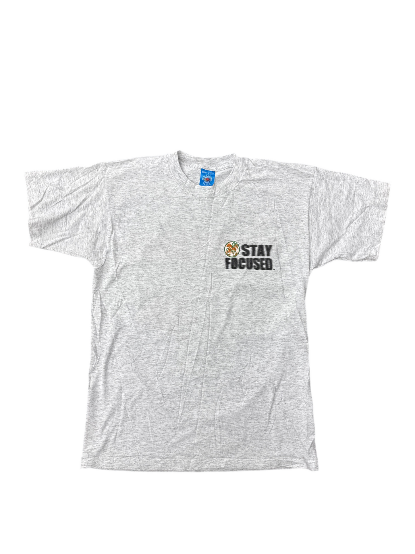 1990's Miami Hurricanes Stay Focus Tee