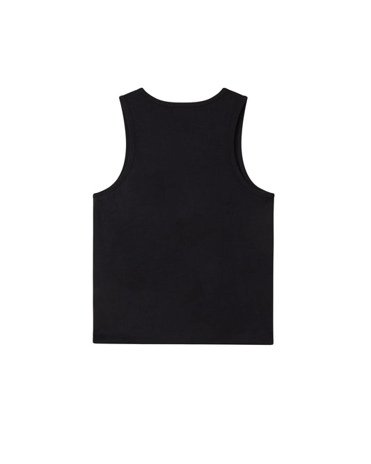 Vale Forever Black Slub Tank Top