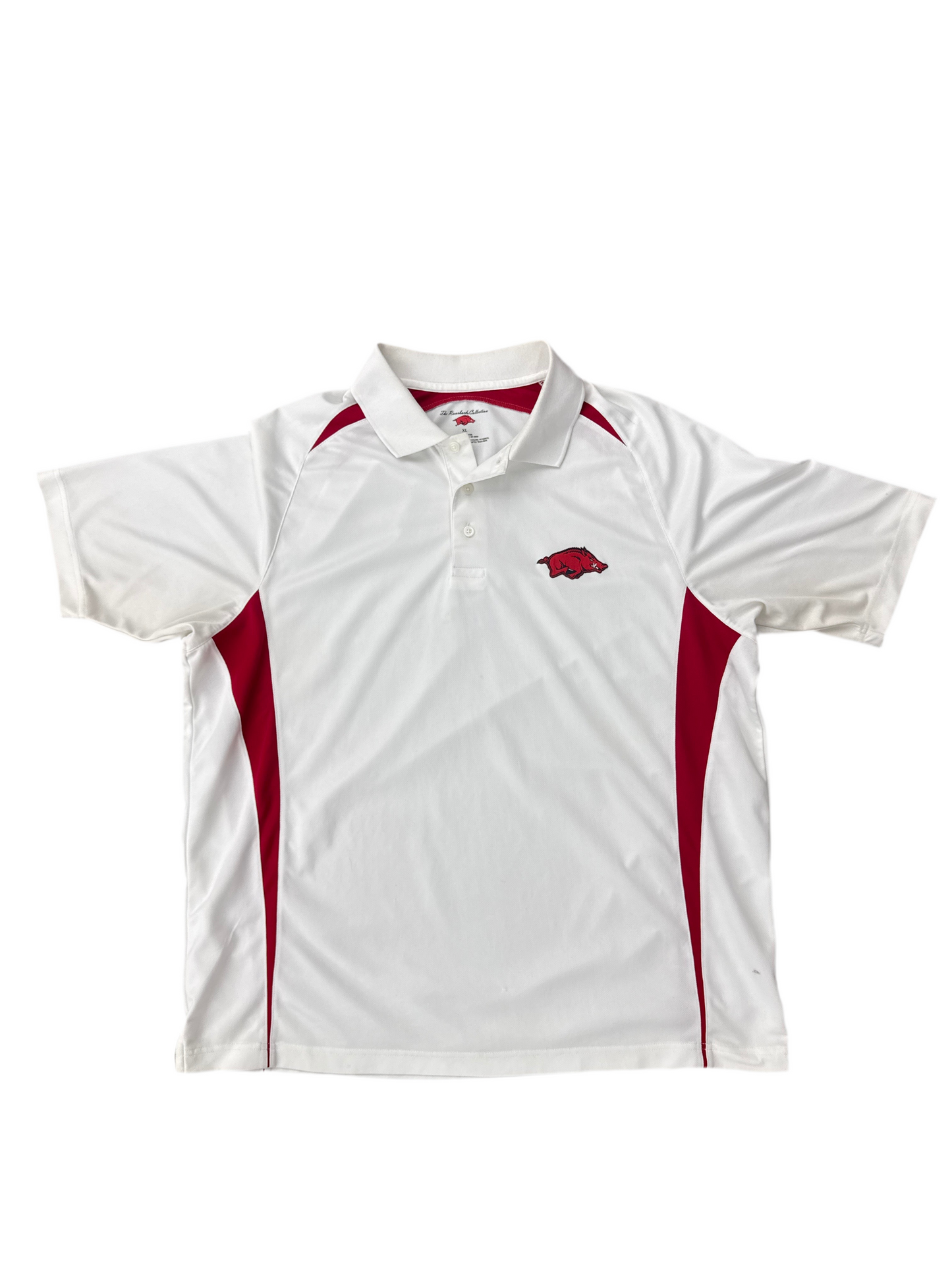 White Arkansas Razorbacks Polo