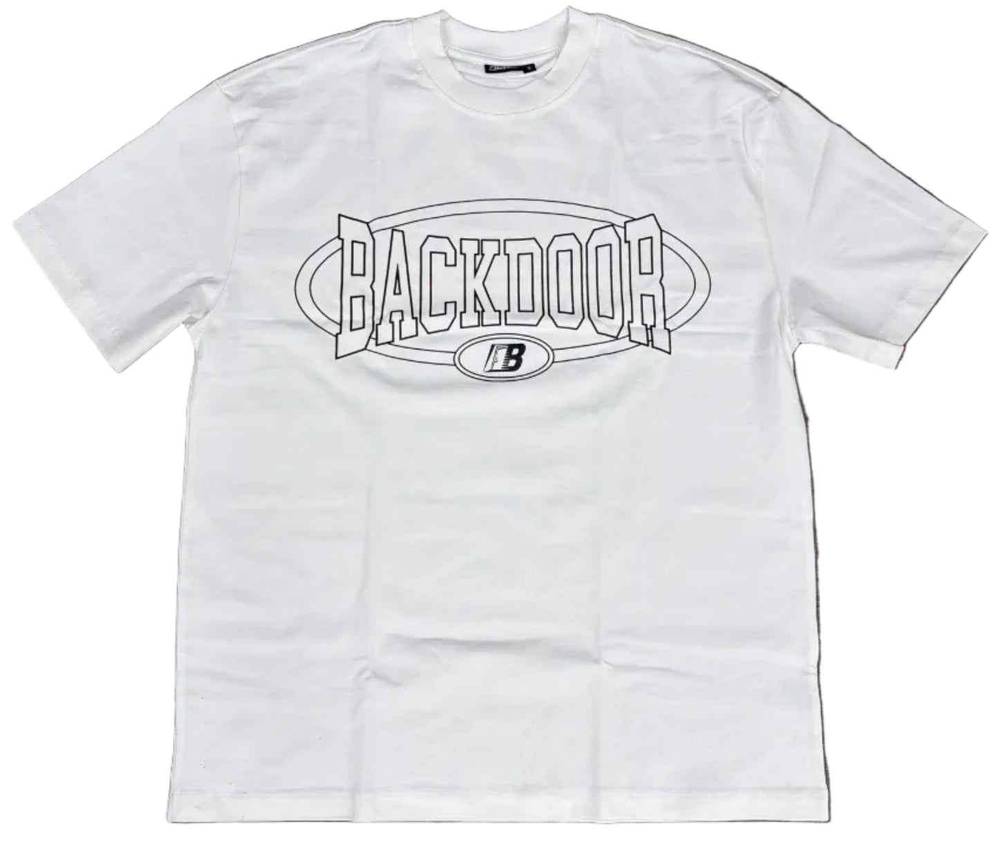 The Backdoor 3D Logo Tee White