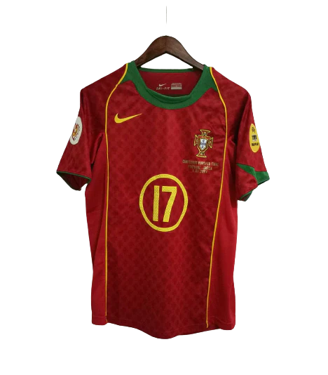 Portugal Ronaldo 2004 Home Jersey
