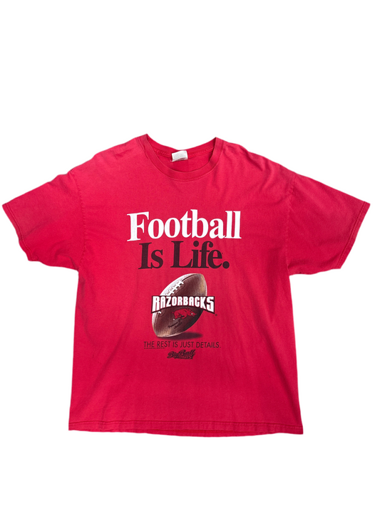 2000's Arkansas Razorbacks Football Is Life Tee