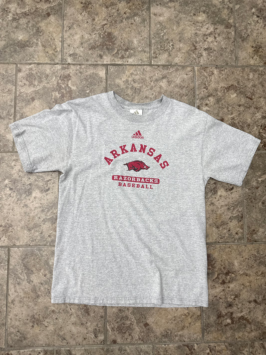 2000's Arkansas Razorbacks Baseball Adidas Tee