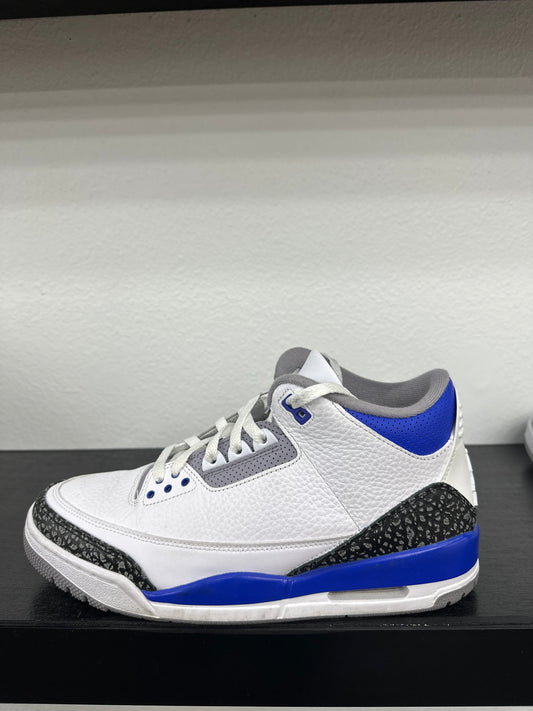 Preowned Jordan 3 Racer Blue