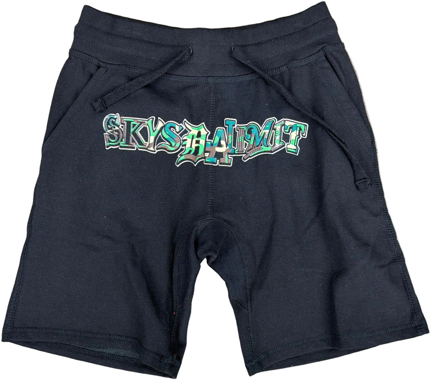 Skys Da Limit MLB Green Camo Shorts