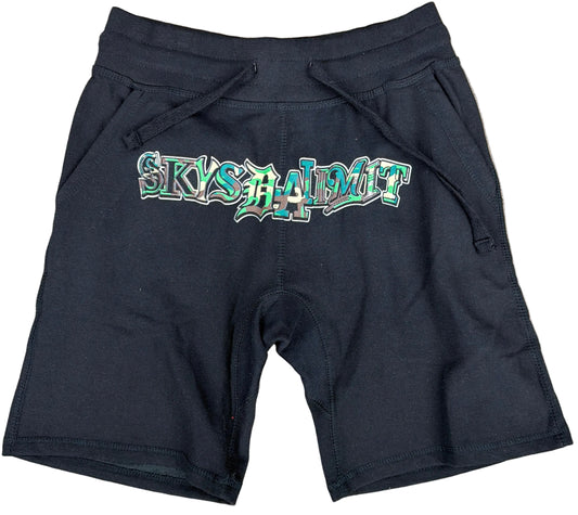 Skys Da Limit MLB Green Camo Shorts