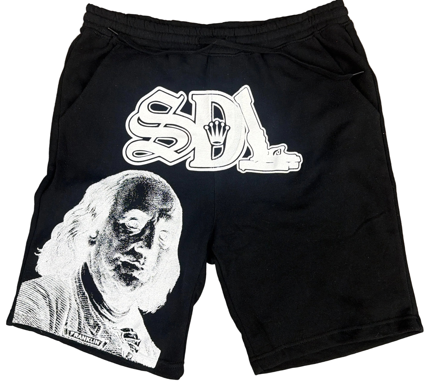 Skys Da Limit Black/White Glock Logo Benjamin Shorts