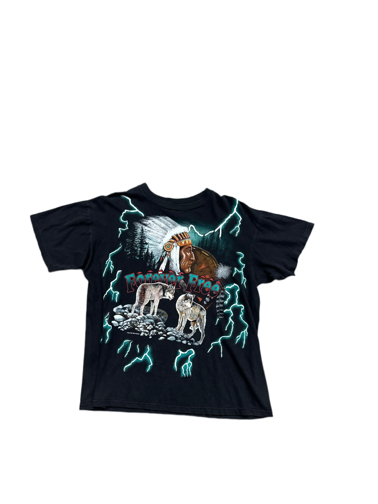 1990's Forever Free American Thunder Tee