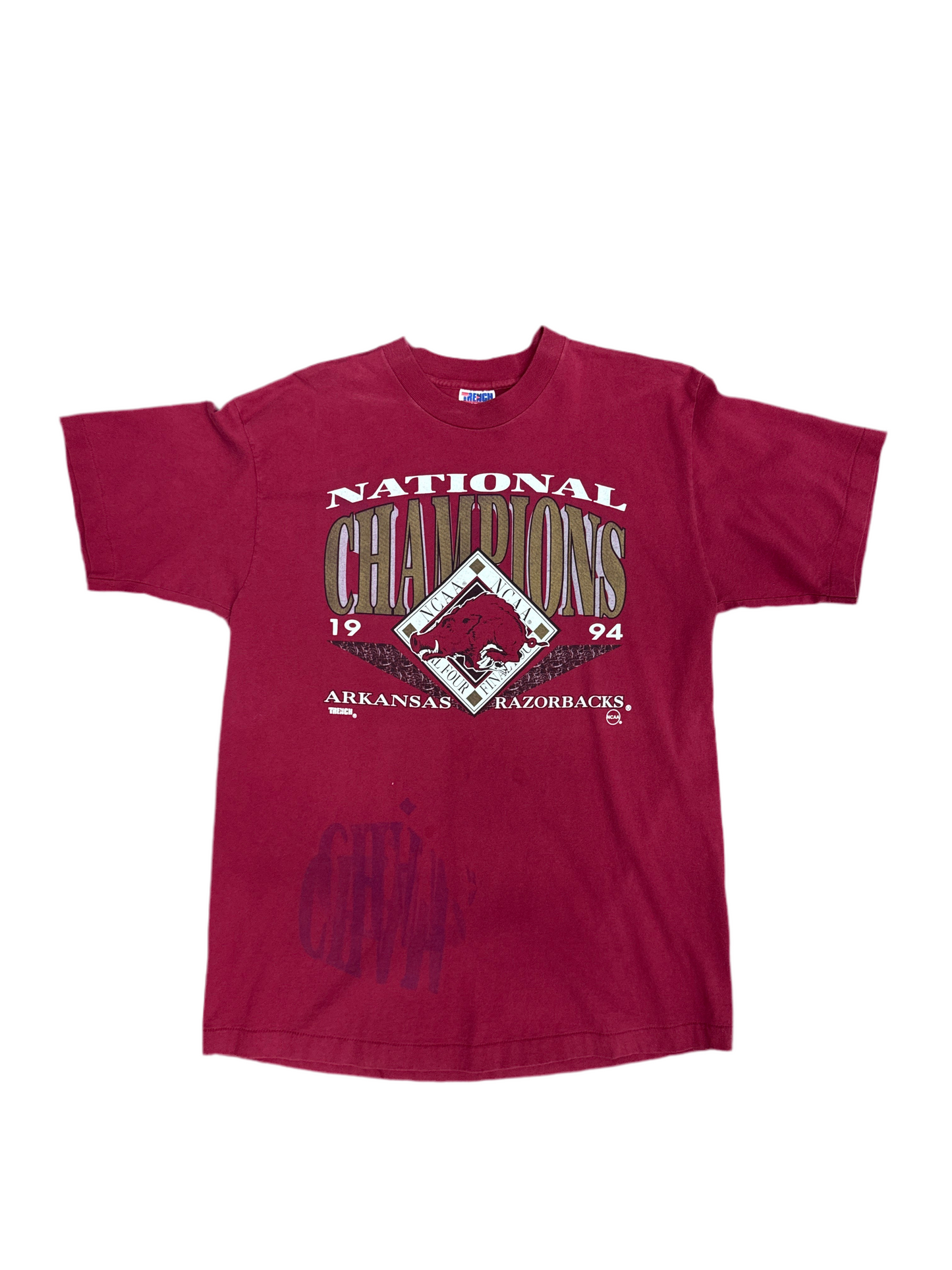 1990's Arkansas Razorbacks Pyramid Final Four Tee
