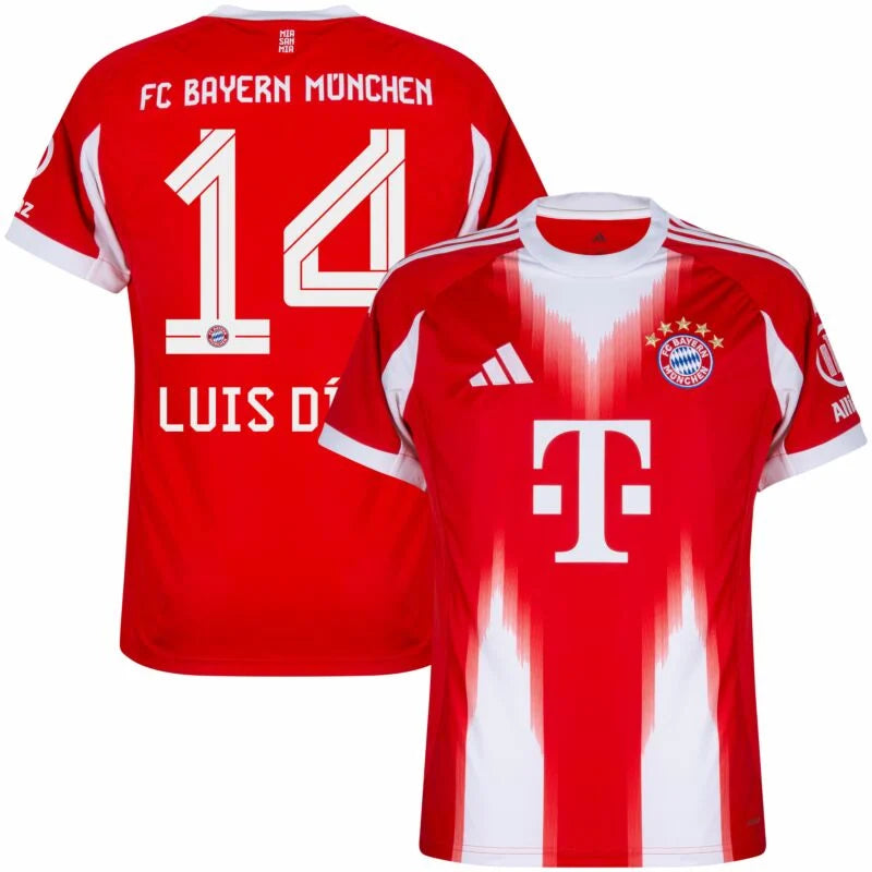 Bayern Munich Luis Diaz 2025/26 Home Jersey