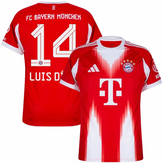 Bayern Munich Luis Diaz 2025/26 Home Jersey