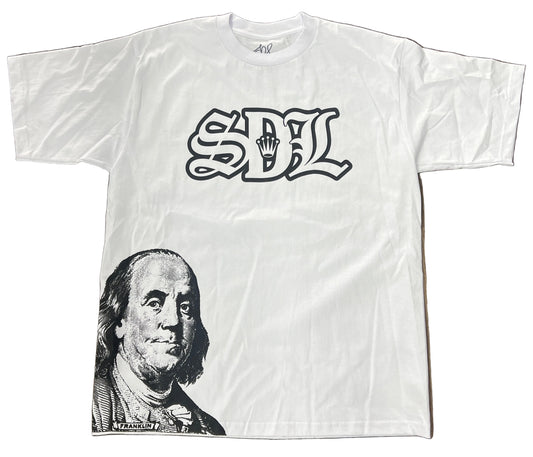 Skys Da Limit White/Black Benjamin Tee