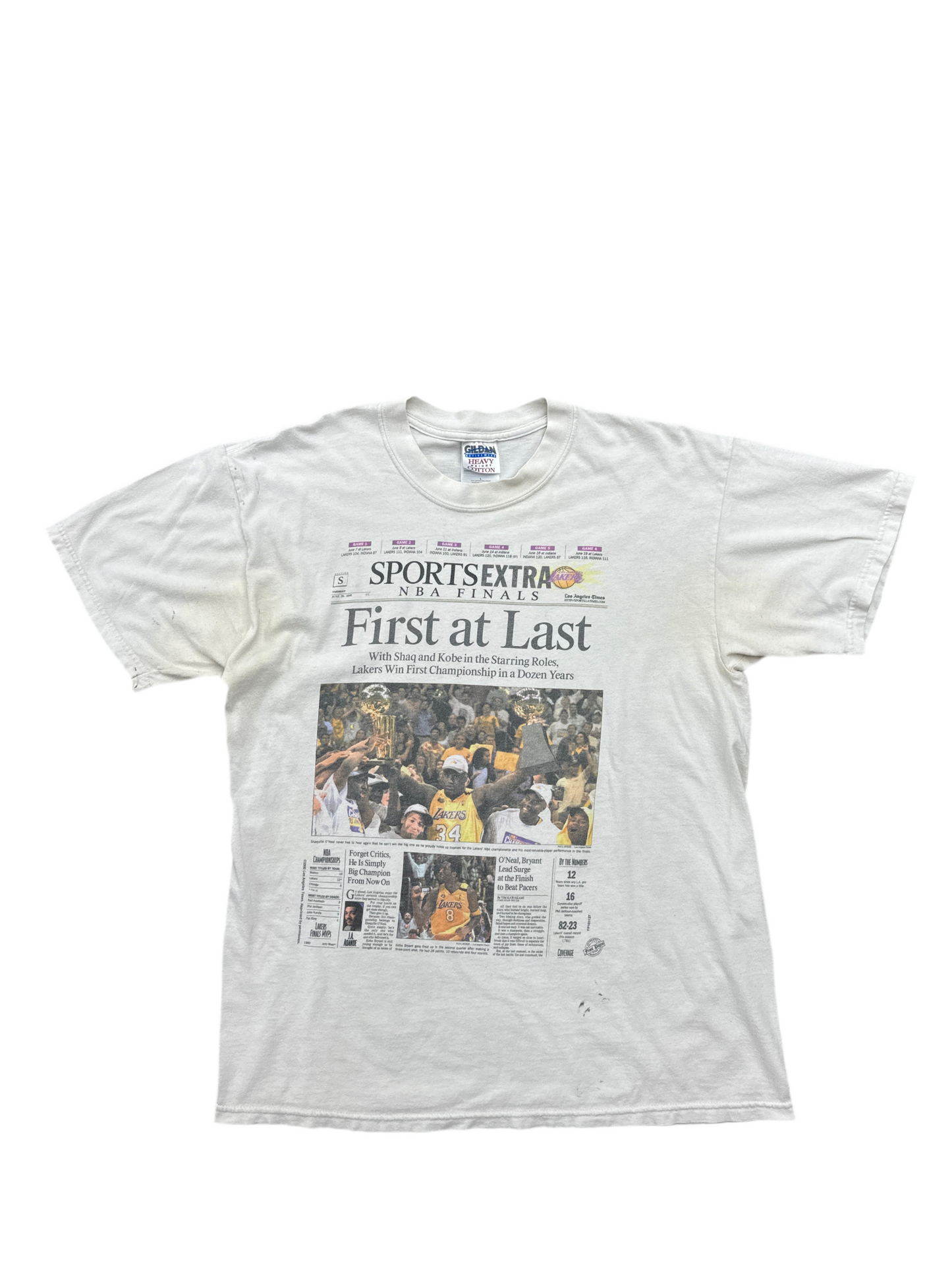 2000's Lakers Newspaper Tee