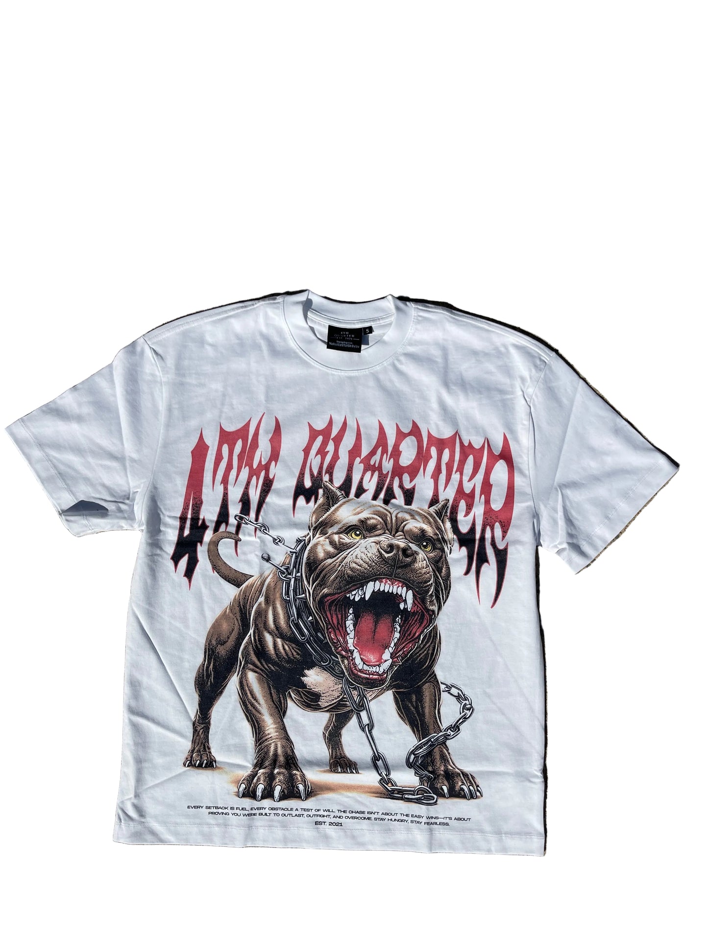 4th Quarter White Unleashed Tee