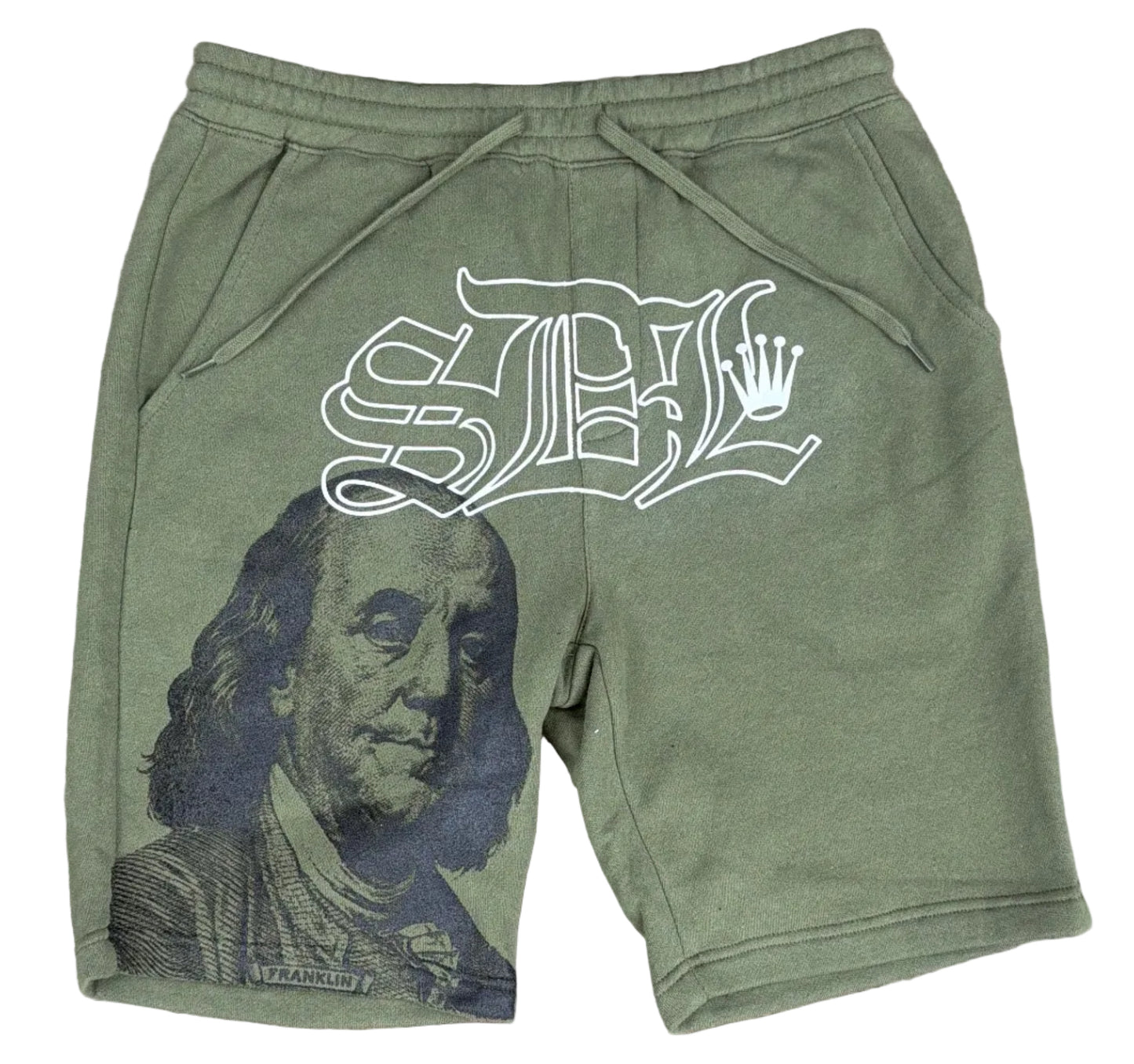 Skys Da Limit Green/Black Benjamin Shorts