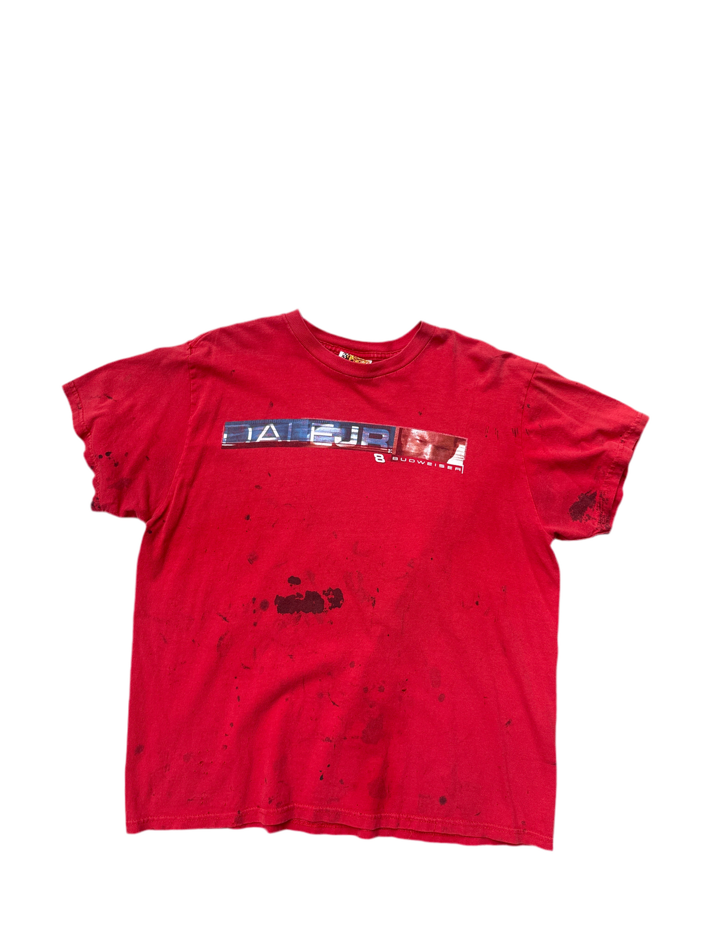 2000s Dale Jr Budweiser Paint Splatter Tee
