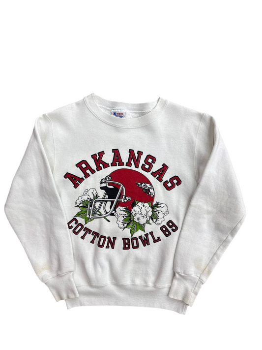 Arkansas Cotton Bowl 89’ White Crewneck
